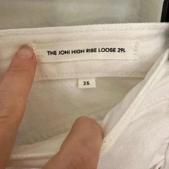 Aritzia Denim Forum White Jeans sz 25 High Rise Loose Mom 90s $110 Women's - Picture 4 of 6